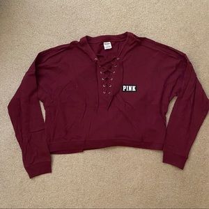 VS PINK cropped long sleeve